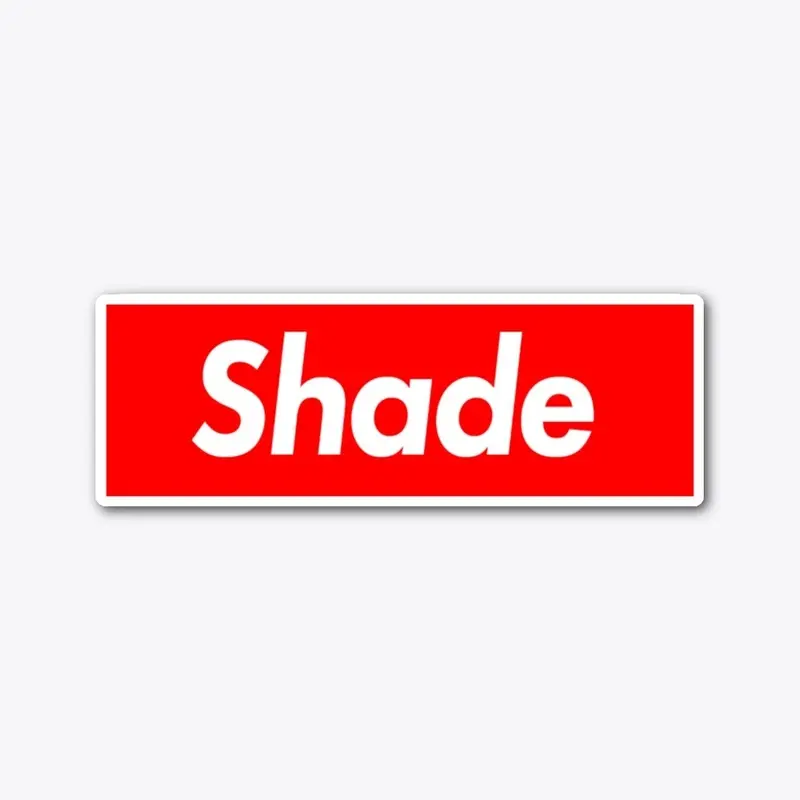 Shade Box Logo Die Cut Sticker